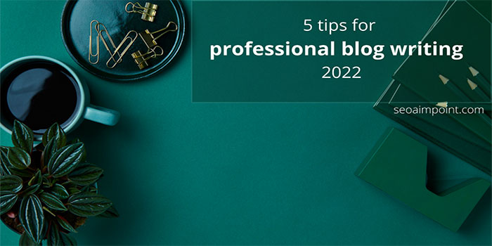 5 Tips For Professional Blog Writing in 2022